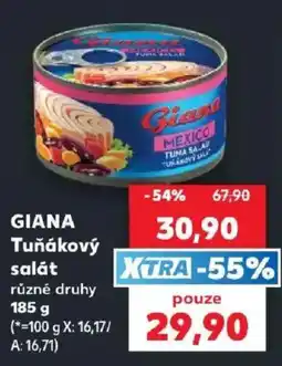 Kaufland Giana tuňákový salát nabídka