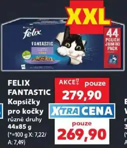Kaufland Felix Fantastic Kapsičky pro kočky různé druhy nabídka