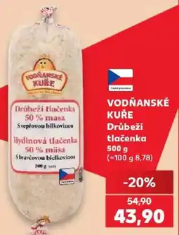 Kaufland Vodňanské kuře drůbeží tlačenka nabídka