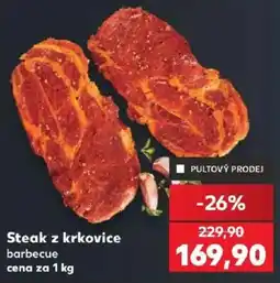 Kaufland Steak z krkovice barbecue nabídka