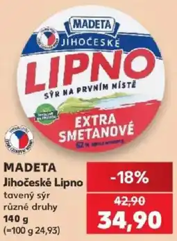 Kaufland Madeta jihočeské lipno nabídka