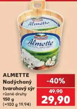 Kaufland Almette nadýchaný tvarohový sýr nabídka