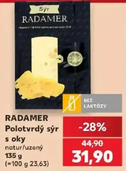 Kaufland Radamer polotvrdý sýr s oky nabídka