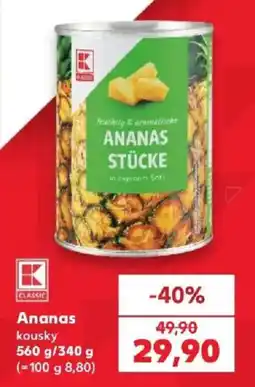 Kaufland K Classic ananas kousky nabídka