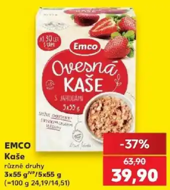 Kaufland Emco ovesná kaše s jahodami nabídka