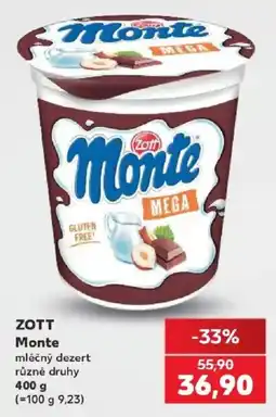 Kaufland Zott Monte nabídka