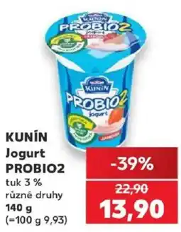 Kaufland Kunin jogurt probio2 nabídka