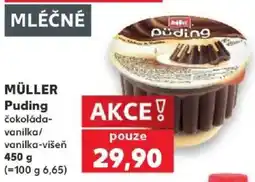Kaufland Müller Puding čokoláda-vanilka/vanilka-višeň nabídka
