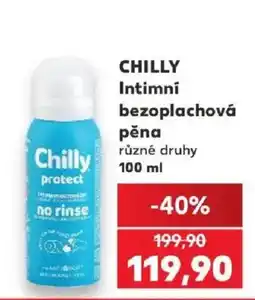 Kaufland Chilly intimní bezoplachová pěna nabídka