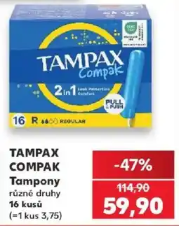 Kaufland Tampax tampony nabídka