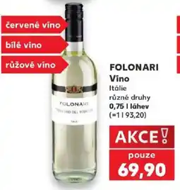 Kaufland Folonari Víno nabídka