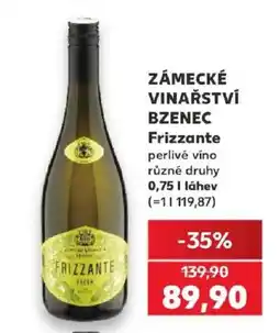 Kaufland Zámecké vinařství Bzenec Frizzante nabídka