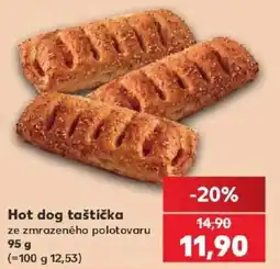 Kaufland Hot dog taštička nabídka