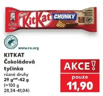 Kaufland Kitkat čokoládová tyčinka nabídka
