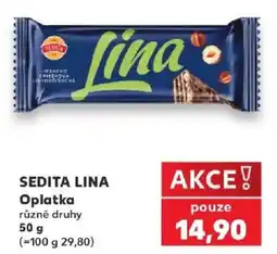 Kaufland Sedita lina oplatka různé druhy nabídka