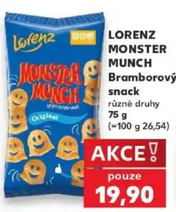Kaufland Lorenz monster munch bramborový snack nabídka