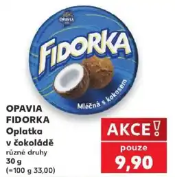 Kaufland Opavia fidorka oplatka v čokoládě nabídka