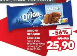 Kaufland Orion čokoláda nabídka