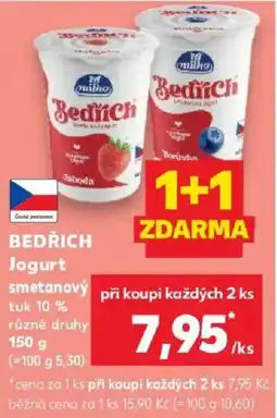 Kaufland Bedřich jogurt smetanový nabídka