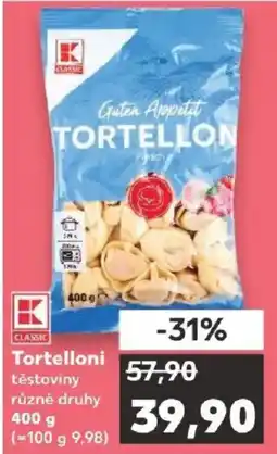 Kaufland K Classic tortelloni těstoviny různé druhy nabídka