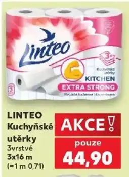 Kaufland Linteo kuchyňské utěrky nabídka