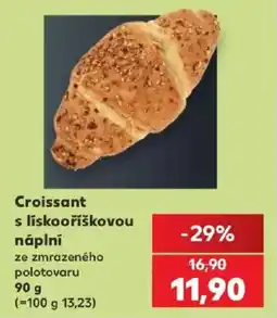 Kaufland Croissant s liskooříškovou náplní nabídka