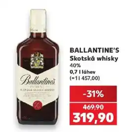 Kaufland Ballantine's Skotská whisky nabídka