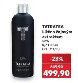 Kaufland Tatratea likér s čajovým extraktem nabídka