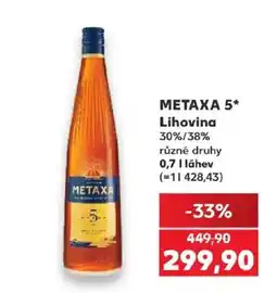 Kaufland Metaxa 5* nabídka