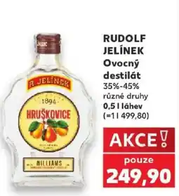 Kaufland Rudolf Jelínek ovocný destilát nabídka