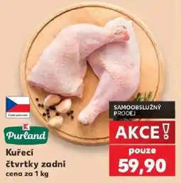 Kaufland Purland kuřecí čtvrtky zadní nabídka