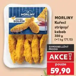 Kaufland Morliny kuřecí stripsy/kebab nabídka