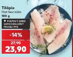 Kaufland Tilápie filet bez kůže nabídka