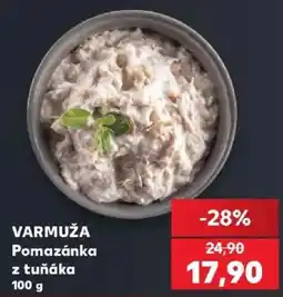 Kaufland Varmuža pomazánka z tuňáka nabídka