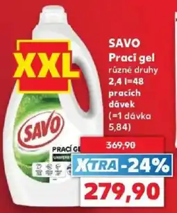 Kaufland Savo prací gel nabídka