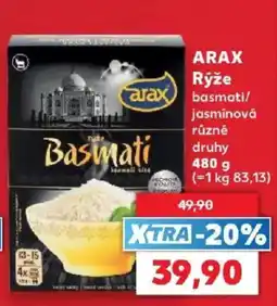 Kaufland Arax rýže basmati/jasmínová různé druhy nabídka