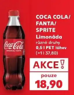 Kaufland Coca Cola/ Fanta/ Sprite limonáda nabídka