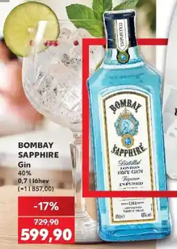 Kaufland Bombay sapphire gin nabídka