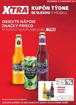 Kaufland Frisco nápoje nabídka