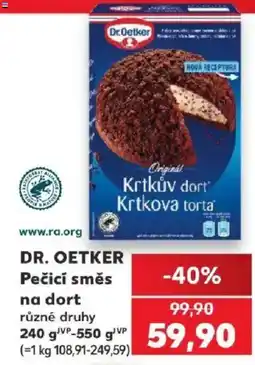 Kaufland Dr. Oetker pečicí směs na dort různé druhy nabídka