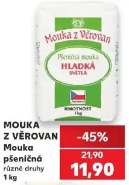 Kaufland Mouka z Věrovan pšeničná hladká světlá nabídka