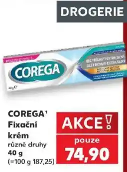 Kaufland Corega fixační krém nabídka