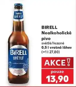 Kaufland Birell nealkoholické pivo světlé/řezané nabídka