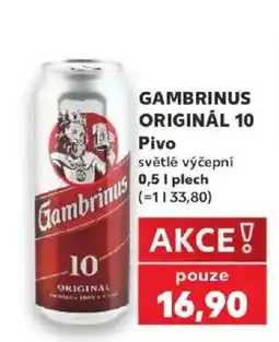 Kaufland Gambrinus Original 10 nabídka