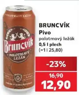 Kaufland Bruncvík pivo polotmavý ležák nabídka