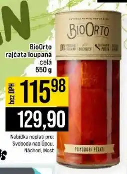 Jip BioOrto rajčata loupaná celá nabídka