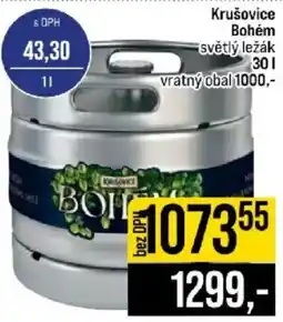 Jip Krušovice Bohém světlý ležák nabídka