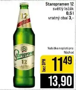 Jip Staropramen 12 světlý ležák nabídka