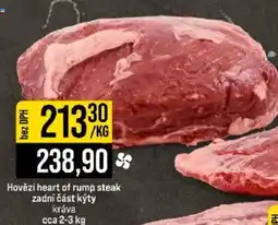 Jip Hovězí heart of rump steak zadní část kýty nabídka