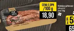 Jip Klobása grilovací pikantní nabídka